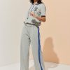 Sports style hoodie color contrast suit