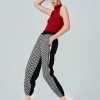 Pants Diamond plaid casual bunched