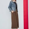 Short knit hooded large pocket