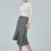 Plain turtleneck knitted top