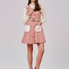 Lapel patchwork vest long coat