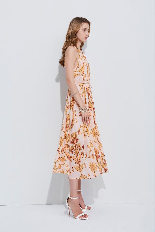 Cut shoulder pattern strap long