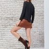 Asymmetrical shape knitted top