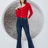 Style square neck knitted top