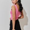 Close-fitting elastic V-neck vest