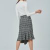 Plain turtleneck knitted top