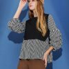 Patchwork cake sleeve top