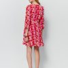 Round neck letter geometry cut sleeves