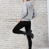 Rose monogram print hooded top