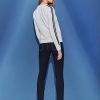 Casual blazer with side stripes