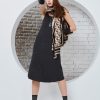 Knit slim-fit dress