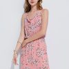 Long dress with waistband back