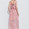 Long dress with waistband back